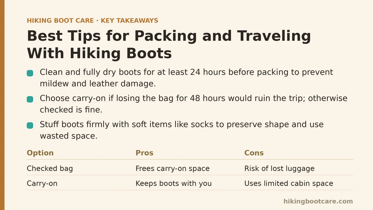 Best Tips for Packing and Traveling With Hiking Boots
