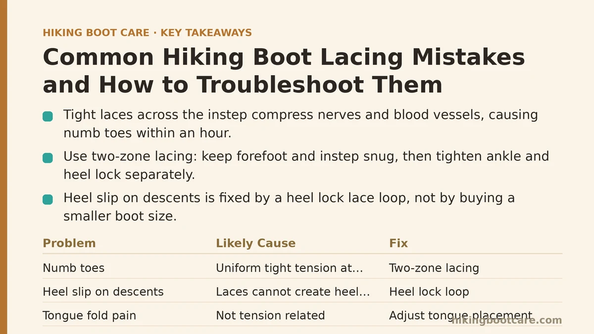 Common Hiking Boot Lacing Mistakes and How to Troubleshoot Them