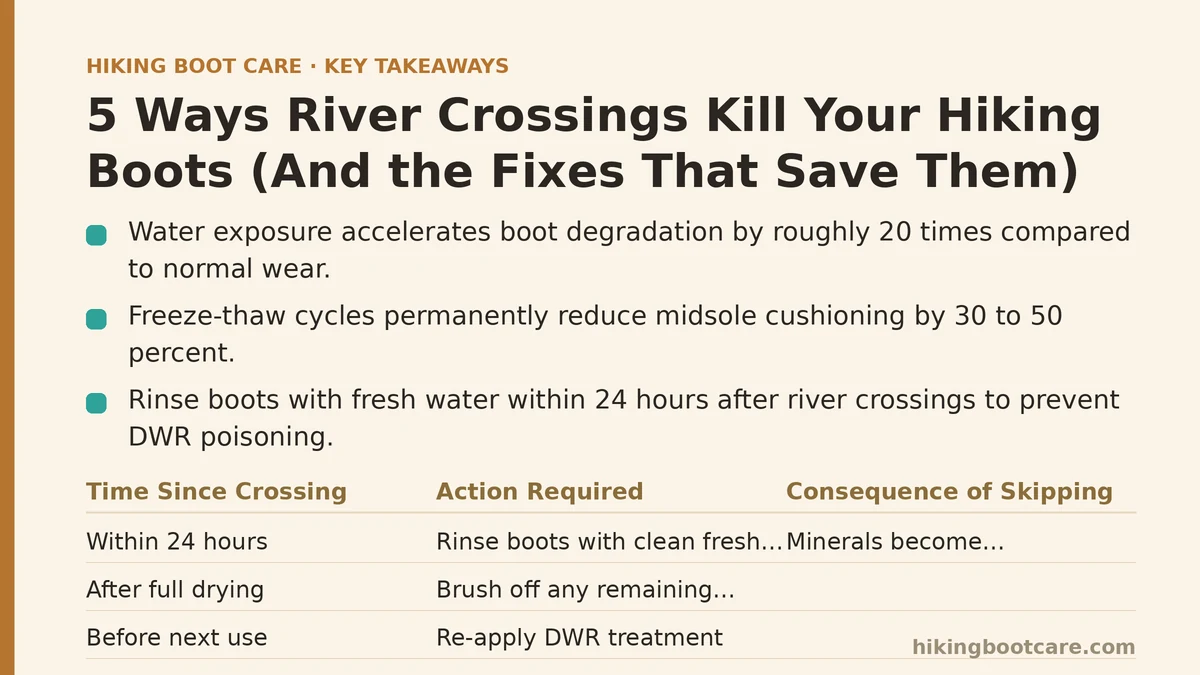 5 Ways River Crossings Kill Your Hiking Boots (And the Fixes That Save Them)