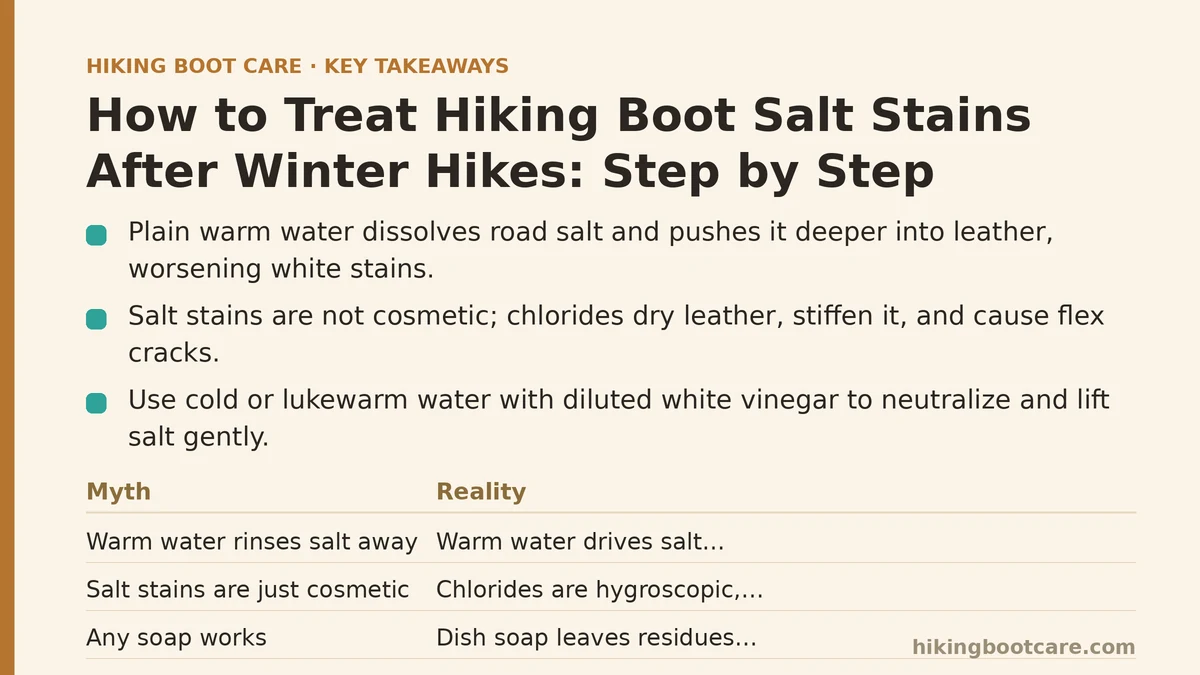 How to Treat Hiking Boot Salt Stains After Winter Hikes: Step by Step